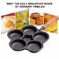 🍳 50% RABATT NU! 🥚 Stekpanna i Gjutjärn Non-stick för Ägg med 4/5-fack – flerfackig design, kemikaliefri non-stick & utmärkt värmehållning – perfekt för familjefrukostar och måltidsförberedelser ✨🥞