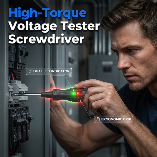 🔧 50% RABATT NU! ⚡ 2-in-1 Voltage Tester Screensvrvmæsterskrivmejsel med LED-indikator – detekterar spänningsförande ledningar, identifierar neutrala ledningar & ergonomiskt grepp – perfekt för elektriska reparationer och felsökning 🛠️✨