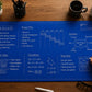 📝✨ 50% RABATT IDAG! Blueprint-skrivbordsmatta – återanvändbar kreativ arbetsyta med Blueprint-markören – skriv, skissa och planera utan att slösa papper 🔵🖊️