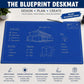 📝✨ 50% RABATT IDAG! Blueprint-skrivbordsmatta – återanvändbar kreativ arbetsyta med Blueprint-markören – skriv, skissa och planera utan att slösa papper 🔵🖊️