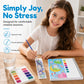 🎨 50% RABATT NU! ✨ Pocket Watercolor Painting Book for Kids – inbyggda pigment, rivbara sidor & bärbar design – perfekt för kreativ lek på språng 🖌️🌈