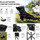 🪑 50% RABATT NU! 🏕️ Bärbar justerbar hopfällbar stol för utomhusbruk – lätt, stabil & mångsidig – perfekt för trädgård, camping, strand eller terrass ✨🌿