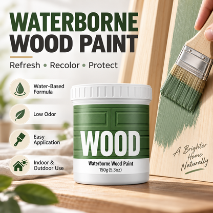 🪑 50% RABATT NU! 🎨 Vattenburen träfärg – miljövänlig, hållbar & enkel att applicera – perfekt för möbler, dörrar och utomhusprojekt 🏠✨