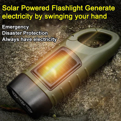 🔦 50% RABATT NU! Sol- och handvevslampa – perfekt reservljus för friluftsliv och nödsituationer ✨