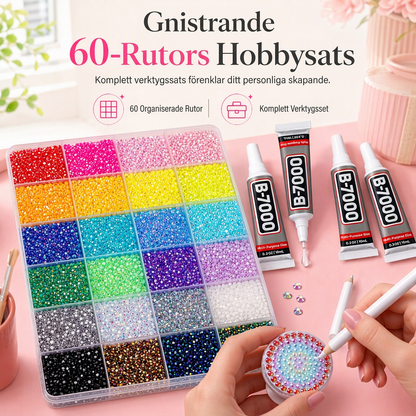 💎 50% RABATT NU! ✨ AB-färgade Jelly Flatback-hartspärlstenar-set med förvaringslåda, lim och verktyg – för DIY-nagelkonst, kläder och mobilfodral 🎨
