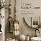 🧺 50 % RABATT NU! 🌿 Dekorativ handdukshängare med pärlor och träring – naturlig bohemisk charm – perfekt för kök, badrum och hall ✨