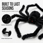 🕷️ 50% RABATT NU! Halloween utomhusdekorationer jättespindel – gigantisk, realistisk & kusligt lurvig – perfekt för trädgården, verandan och spökhuset 🎃✨