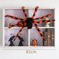 🕷️ 50% RABATT NU! Halloween utomhusdekorationer jättespindel – gigantisk, realistisk & kusligt lurvig – perfekt för trädgården, verandan och spökhuset 🎃✨