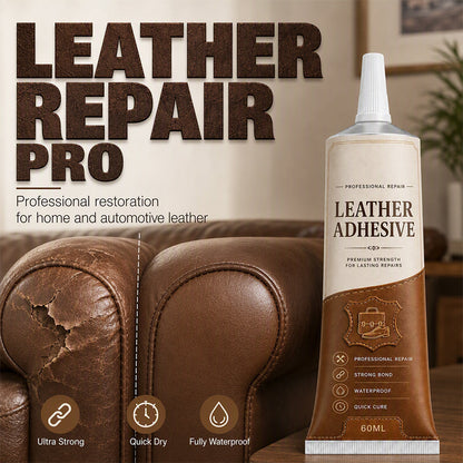 🔥 50% RABATT NU! 🧴 Quick Drying Waterproof Leather Adhesive – proffsig läderreparation, permanent bindning & vattentät – perfekt för soffor, bilsäten och lyxväskor ✨