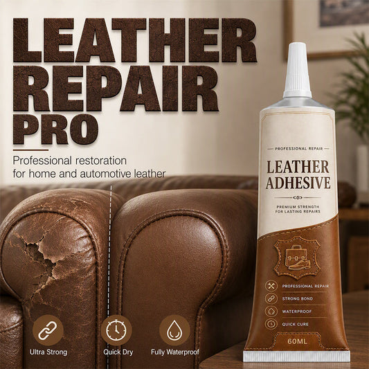 🔥 50% RABATT NU! 🧴 Quick Drying Waterproof Leather Adhesive – proffsig läderreparation, permanent bindning & vattentät – perfekt för soffor, bilsäten och lyxväskor ✨