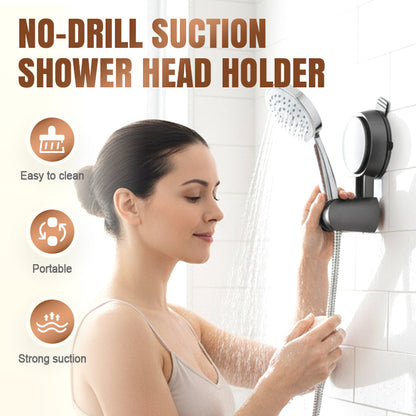 🚿 50% RABATT NU! 💦 Borrfri sugkoppshållare för duschmunstycke – dubbel fixering, universell passform & vattentät – perfekt för hyresgäster och enkla badrumsuppgraderingar ✨