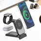 🔌 50% RABATT NU! ✨ 3-i-1 Vikbar Magnetisk Trådlös Laddare – ladda mobil, klocka & hörlurar samtidigt – perfekt för resan och skrivbordet 📱⌚🎧