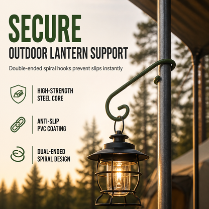 🏕️ 50% RABATT NU! S-formad metallkrok för utomhusbruk – säkert stöd, verktygsfri installation & skyddande beläggning – perfekt för camping, tält och trädgård ✨