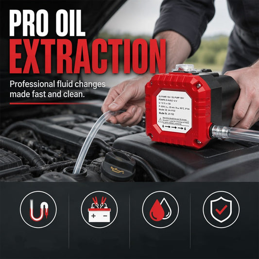 📢📢 50% RABATT NU!! ⏰ Bärbar elektrisk oljebytespump – kraftfull motor, effektiv pumpning & kompakt design – perfekt för bil, båt och garage 🔥🛠️