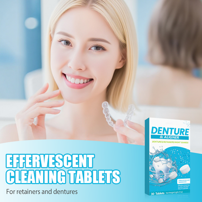 🦷 50% RABATT NU! Rengöringstabletter för tandställningar & proteser – djuprengöring, desinfektion & bärbar – perfekt för retainers, aligners och proteser ✨