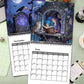 🔮 50% RABATT NU! 🧙‍♀️ Mystiska Häxkalender 2027 – magisk, gotisk & atmosfärisk väggkalender – perfekt för sovrum, läshörnor och kreativa utrymmen ✨🌙