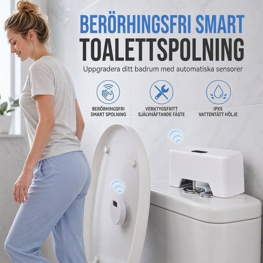 🚽 50% RABATT NU! ✨ Beröringsfri automatisk toalettspolare – infraröd sensor, handsfree spolning & IPX5 stänkskydd – perfekt för ett hygieniskt badrum 💧