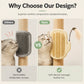 2-in-1 Pet Corner Self Groomer with Feather Wand