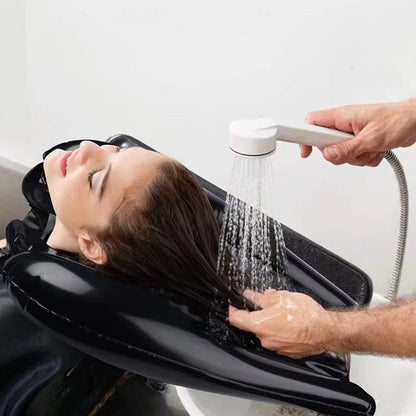 🛁 50% RABATT NU! 💆 Bärbart uppblåsbart hårtvättfat – bekväm mobil hårtvättskål för sängliggande, äldre & gravida ✨