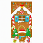 🎄 50% RABATT NU! Juldekoration för ytterdörr – festligt dörröverdrag med tomte, alver & banderoll – enkel installation på under en minut ✨