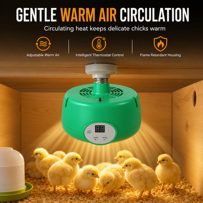 📢📢 50% RABATT NU! ⏰ Smart värmelampa med temperaturreglering – för kycklingar och smådjur – jämn värme, säker konstruktion & enkel installation 🐣✨