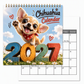 🔥🎁 Nyhet – 50 % RABATT! 🔥 Chihuahua-väggkalender för 12 månader – tolv bedårande illustrationer, tjockt papper & kompakt format – gör året sötare och mer organiserat 🐕✨