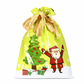 🎄 50% RABATT NU! 🍬 10-pack julklappspåsar med dragsko för godis – hållbara, festliga & lätta att stänga – perfekt för julgodis och presenter ✨