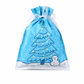 🎄 50% RABATT NU! 🍬 10-pack julklappspåsar med dragsko för godis – hållbara, festliga & lätta att stänga – perfekt för julgodis och presenter ✨
