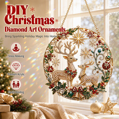 🎄 50% RABATT NU! DIY-kit med pärlkonst för juldekorationer för vuxna – diamant- och pärlkonst, avkopplande pyssla & strålande ljusreflektioner – perfekt för en glittrande jul ✨