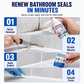🛁 50% RABATT NU! ✨ 2-i-1-kit för badrumsfogar – ta bort gammal fog & täta om – enkelt, vattentätt och hållbart 🧴