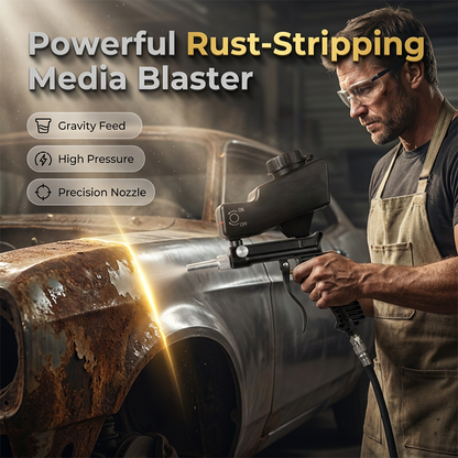 🚀 50% RABATT NU! 🔧 Bärbar pneumatisk sandblästringspistol – kraftfull rostblästring, precisionskontroll & oavbruten medietillförsel – perfekt för ytrestaurering ✨