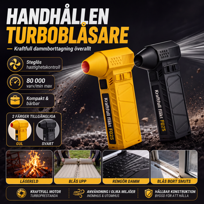 💨 50% RABATT NU! ❄️ Bärbar mångsidig handhållen turboblåsare – blås bort snö, damm och skräp – perfekt för bilen, hemmet och campingen ✨