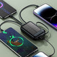 🔋 50% RABATT NU! Självförsörjande mini solpowerbank med inbyggd kabel – fyra kablar, solcellsladdning & LED-ficklampa – perfekt för utomhus och nödsituationer ✨
