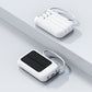 🔋 50% RABATT NU! Självförsörjande mini solpowerbank med inbyggd kabel – fyra kablar, solcellsladdning & LED-ficklampa – perfekt för utomhus och nödsituationer ✨
