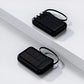 🔋 50% RABATT NU! Självförsörjande mini solpowerbank med inbyggd kabel – fyra kablar, solcellsladdning & LED-ficklampa – perfekt för utomhus och nödsituationer ✨