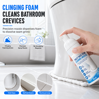 🚿 50% RABATT NU! ✨ Toalettfogsrengöringsmousse – fastklistrande skum, löser upp smuts i springor & ger glans – perfekt för badrummet 🧼