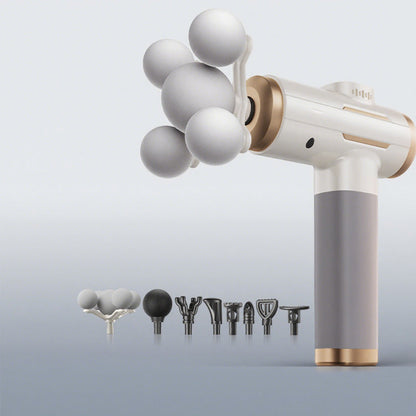 💆‍♂️ 50% RABATT NU! Multifunktionell tyst djupvävnadsmassagepistol – kraftfull lindring, 99 nivåer & flera massagehuvuden – perfekt för träning, kontor och återhämtning ✨