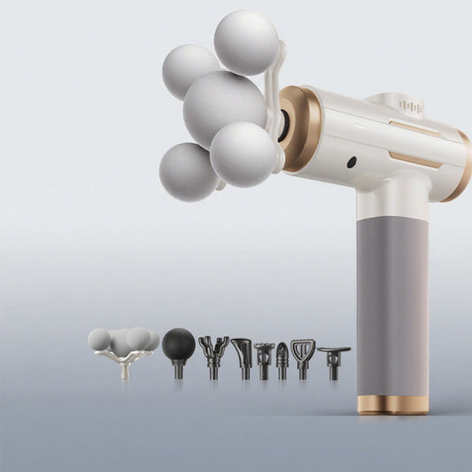 💆‍♂️ 50% RABATT NU! Multifunktionell tyst djupvävnadsmassagepistol – kraftfull lindring, 99 nivåer & flera massagehuvuden – perfekt för träning, kontor och återhämtning ✨