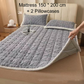 🛏️ 50% RABATT NU! Jacquard Comfort Warm Mattress & Pillowcases – överlägsen värmeteknik, 3D-quiltning & halksäker design – perfekt för kalla vinternätter ✨