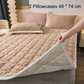 🛏️ 50% RABATT NU! Jacquard Comfort Warm Mattress & Pillowcases – överlägsen värmeteknik, 3D-quiltning & halksäker design – perfekt för kalla vinternätter ✨