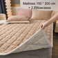 🛏️ 50% RABATT NU! Jacquard Comfort Warm Mattress & Pillowcases – överlägsen värmeteknik, 3D-quiltning & halksäker design – perfekt för kalla vinternätter ✨