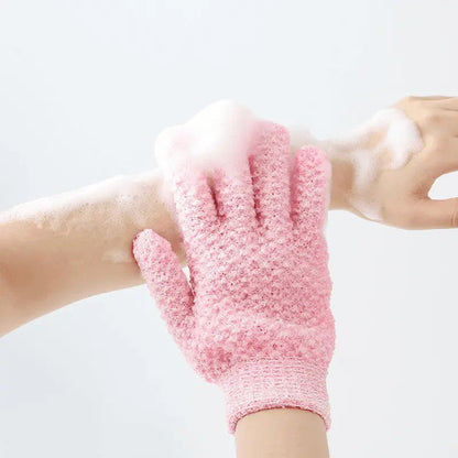 🧤 50% RABATT NU! ✨ Exfoliating Five-Finger Bath Gloves – effektiv exfoliering, rik lödder & bekväm passform – perfekt för en fräsch och strålande hud 🌸