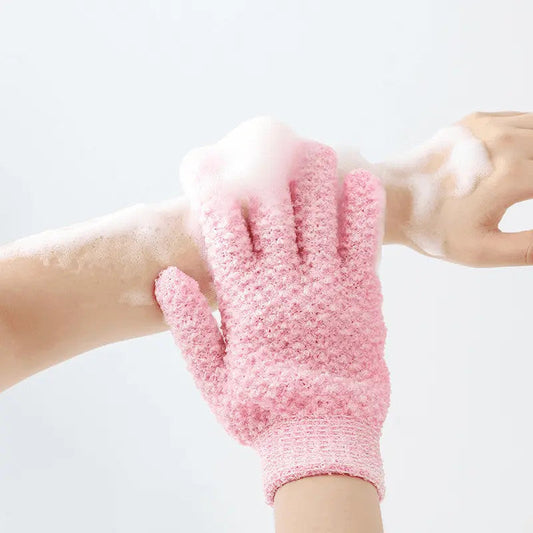 🧤 50% RABATT NU! ✨ Exfoliating Five-Finger Bath Gloves – effektiv exfoliering, rik lödder & bekväm passform – perfekt för en fräsch och strålande hud 🌸