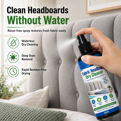 💦 50% RABATT NU! ✨ Vattenspray för rengöring av sänggavel – rengör utan sköljning, tar bort fläckar & skyddar tyget – perfekt för stoppade sänggavlar 🛏️