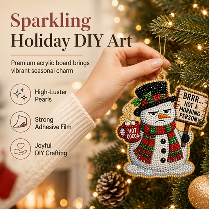 🎄 50% RABATT NU! ✨ Christmas Pearl Art Hanging Ornament DIY Kit – gnistrande pärlkonst, dubbelsidiga pärlor & HD-färgtryck – perfekt för familjepyssel och julstämning 🎄