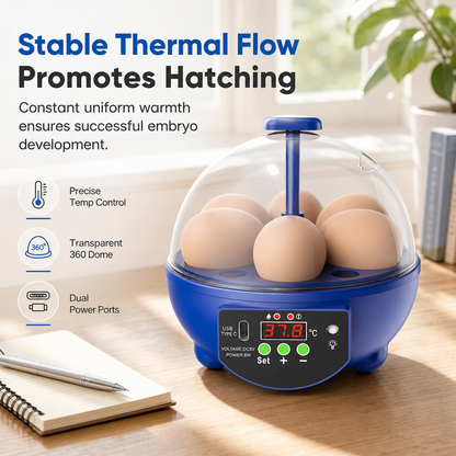 🐣 50% RABATT NU! USB-automatisk äggkläckningsmaskin med äggvändning – stabilt termiskt flöde, tydlig panoramavy & tyst drift – perfekt för hemmakläckning ✨