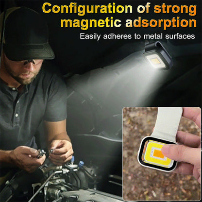 🔦 50% RABATT NU! ✨ Portabel magnetisk LED-lampa med 10 timmars batteritid – stark ljusstyrka, magnetfäste & vattentålig – perfekt för camping, bilen och nödlägen 🏕️