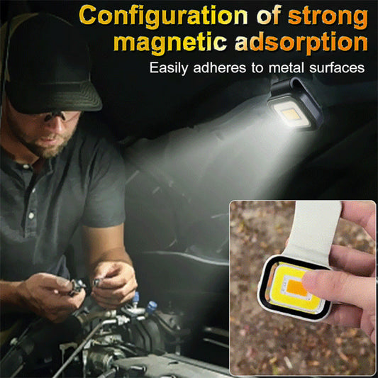 🔦 50% RABATT NU! ✨ Portabel magnetisk LED-lampa med 10 timmars batteritid – stark ljusstyrka, magnetfäste & vattentålig – perfekt för camping, bilen och nödlägen 🏕️