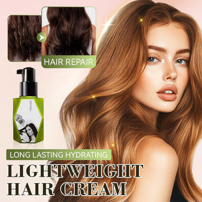 💇‍♀️ 50% RABATT NU! Long Lasting Hydrating Lightweight Hair Cream – intensiv återfuktning, frisskontroll & värmeskydd – perfekt för torrt, skadat och frissigt hår ✨