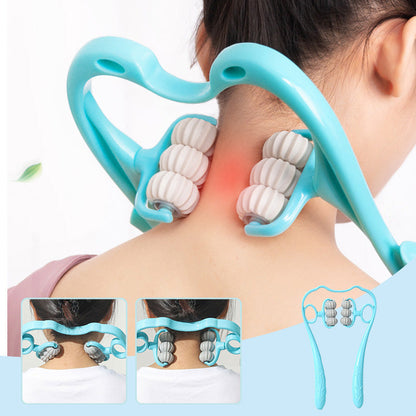 💆‍♂️ 50% RABATT NU! Multifunktionell manuell nackmassager – anpassat tryck, roterande massagebollar & ergonomiskt grepp – perfekt för nacke, axlar och hela kroppen ✨